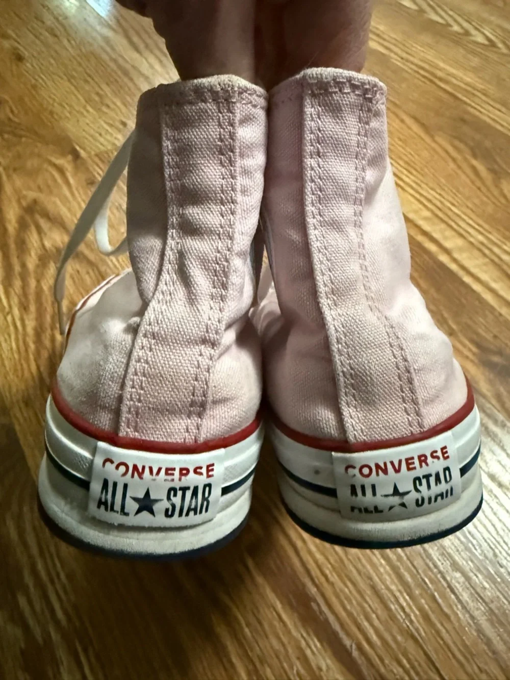 Pink Converse High Top Sneakers Juniors Size 3